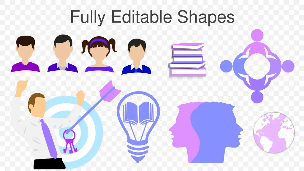 fully editable shapes