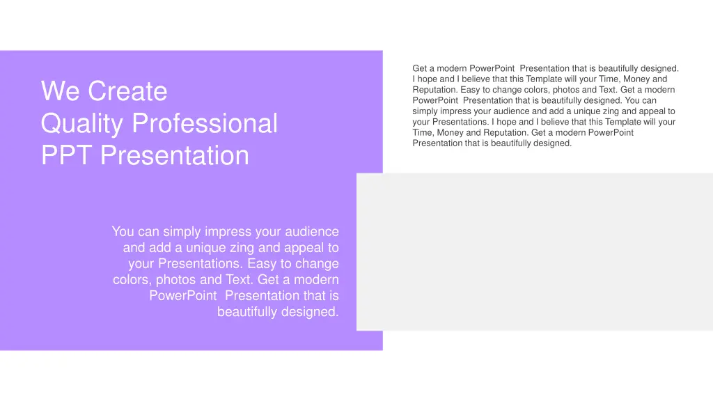get a modern powerpoint presentation that
