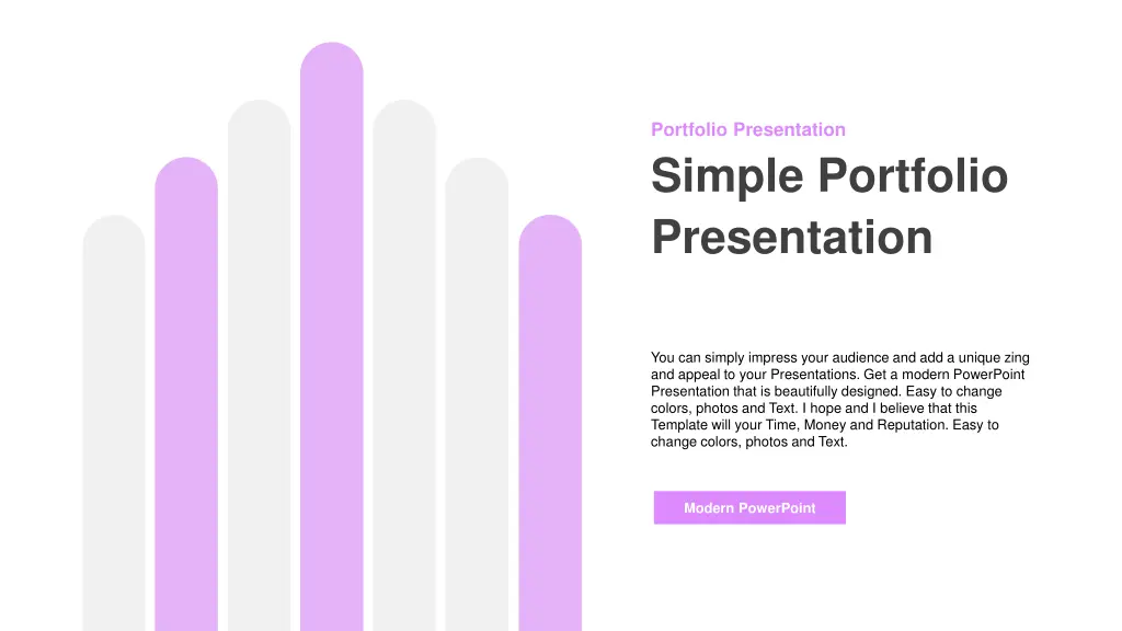 portfolio presentation simple portfolio