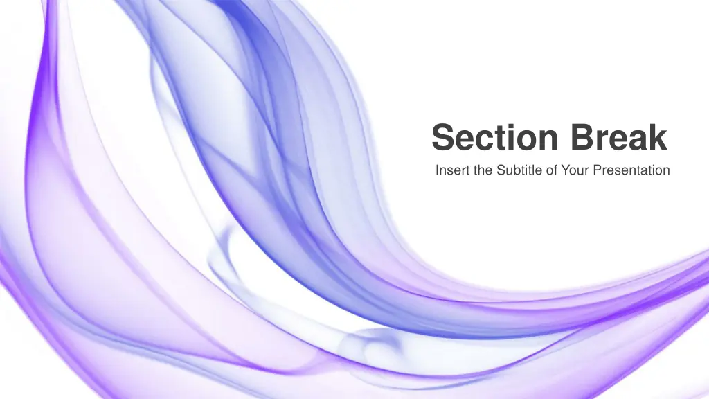 section break insert the subtitle of your