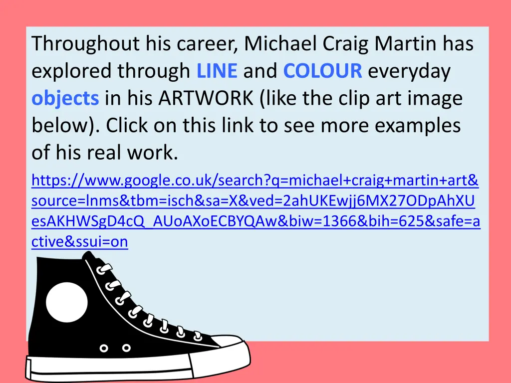 throughout his career michael craig martin