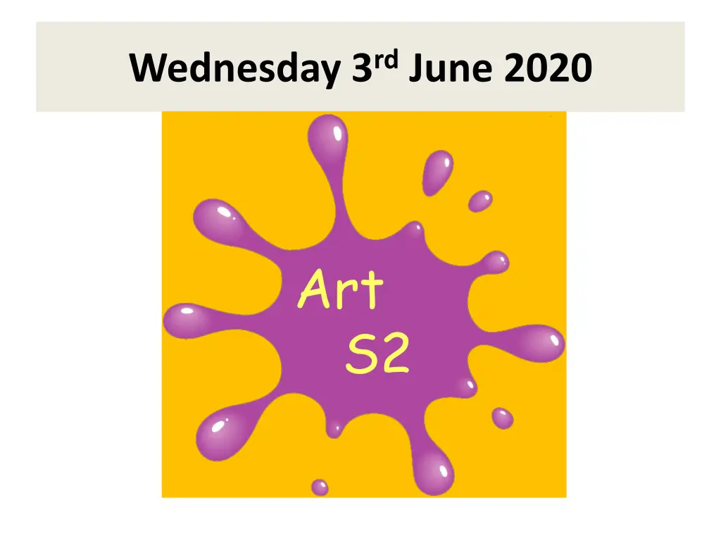 wednesday 3 rd june 2020