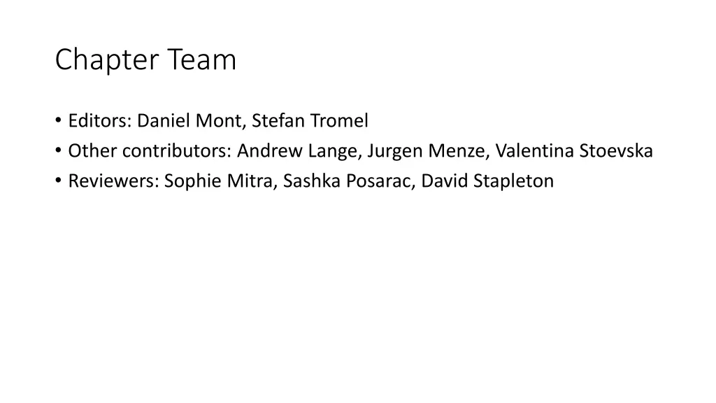 chapter team