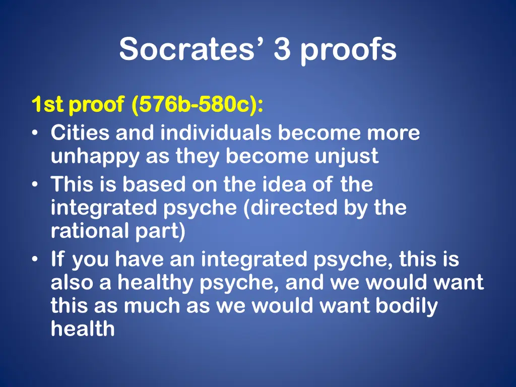 socrates 3 proofs