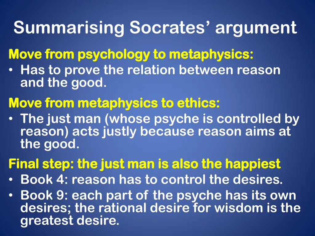 summarising socrates argument 1