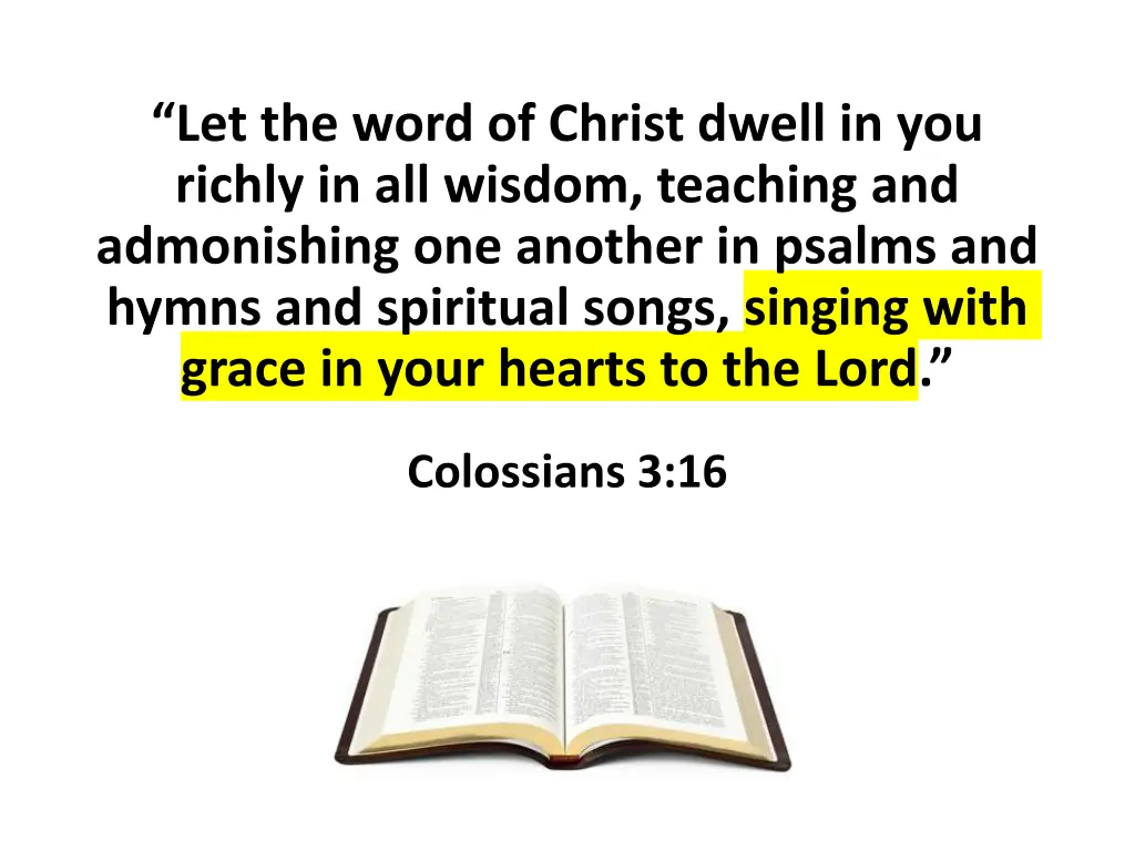 let the word of christ dwell in you richly 1
