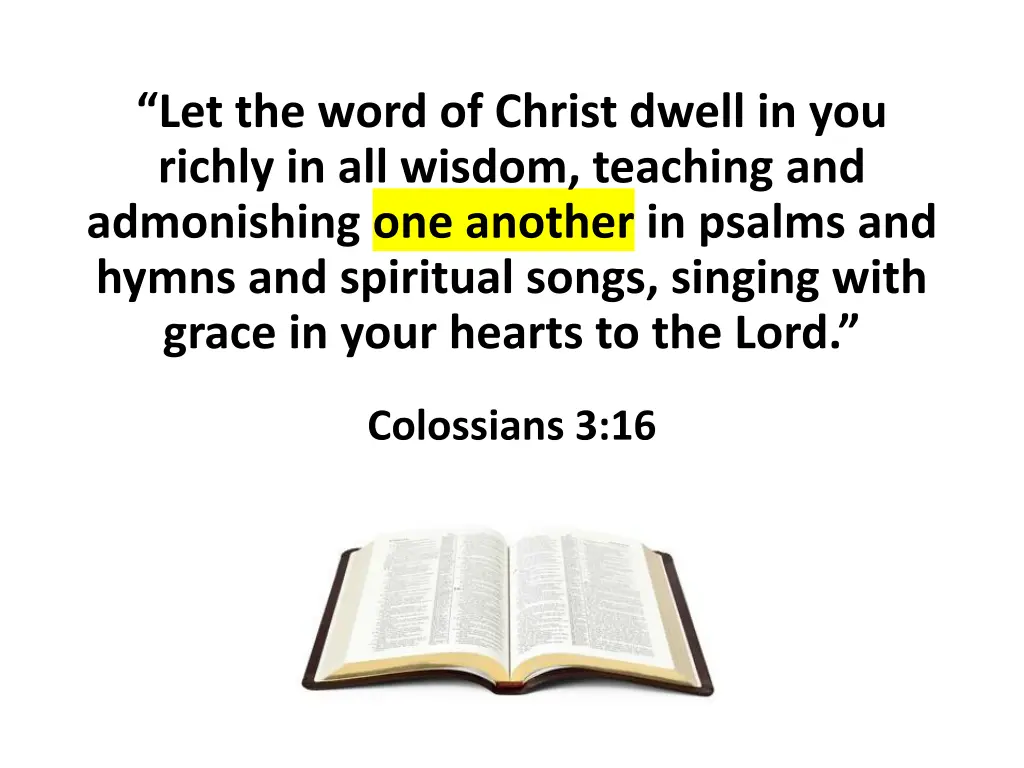 let the word of christ dwell in you richly 2