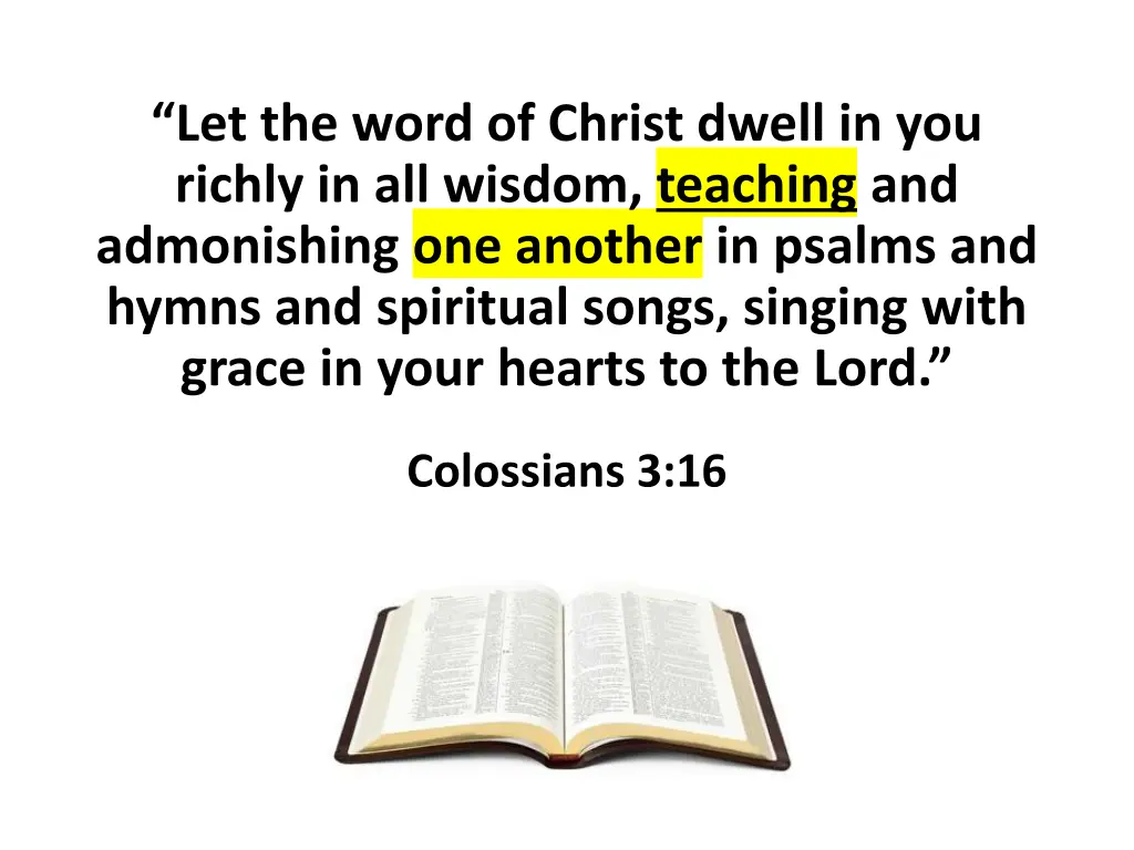 let the word of christ dwell in you richly 3