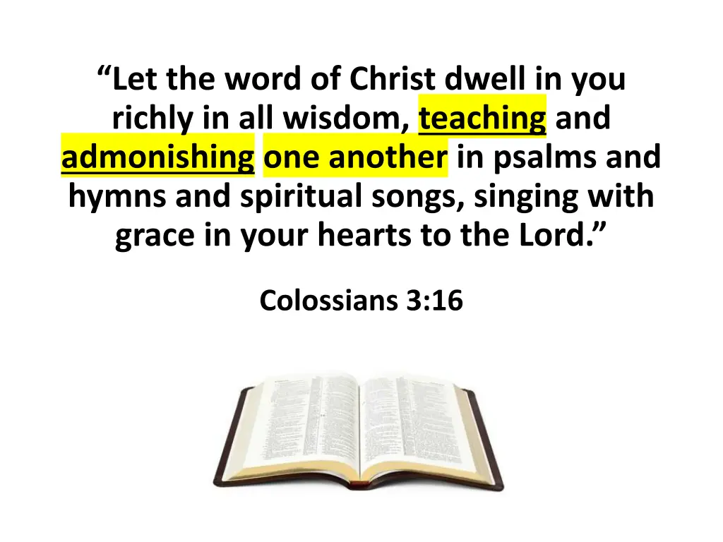 let the word of christ dwell in you richly 4