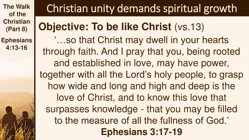 the walk of the christian part 8