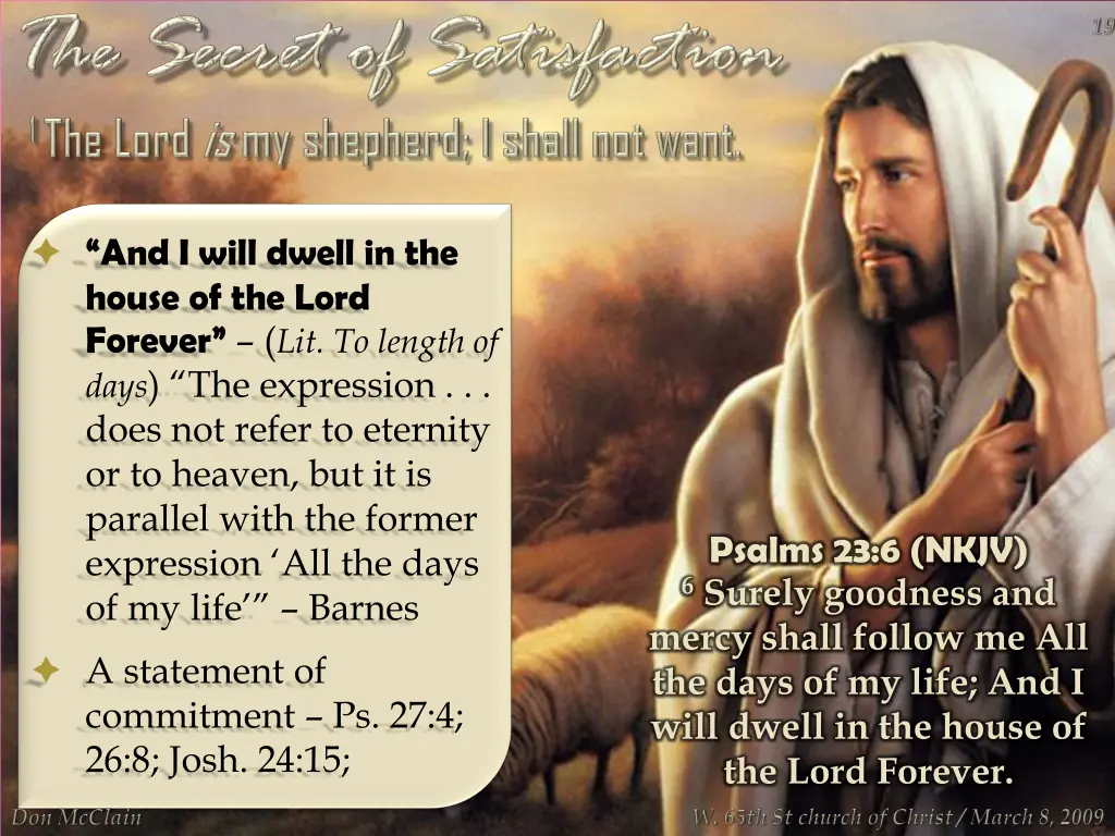 and i will dwell in the house of the lord forever
