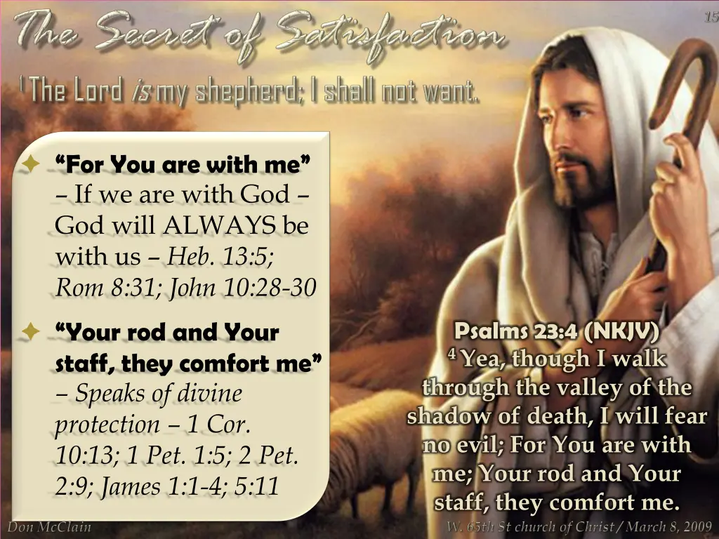 for you are with me if we are with god god will