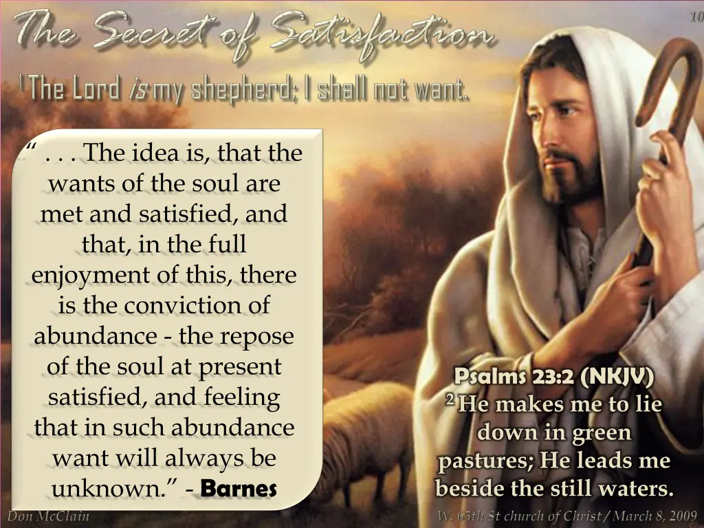 the idea is that the wants of the soul