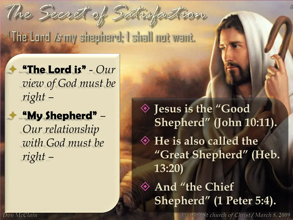 the lord is our view of god must be right 2