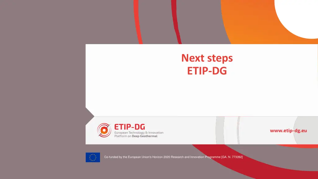 next steps etip dg