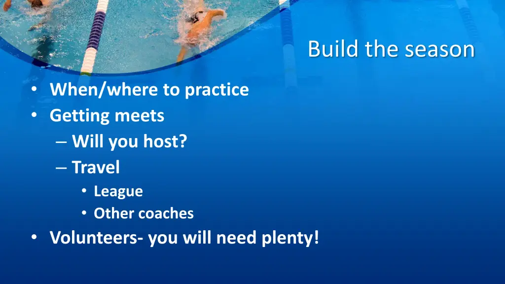 build the season