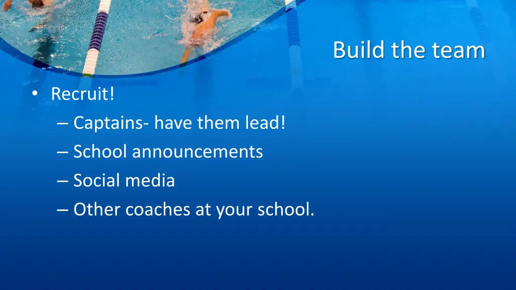 build the team