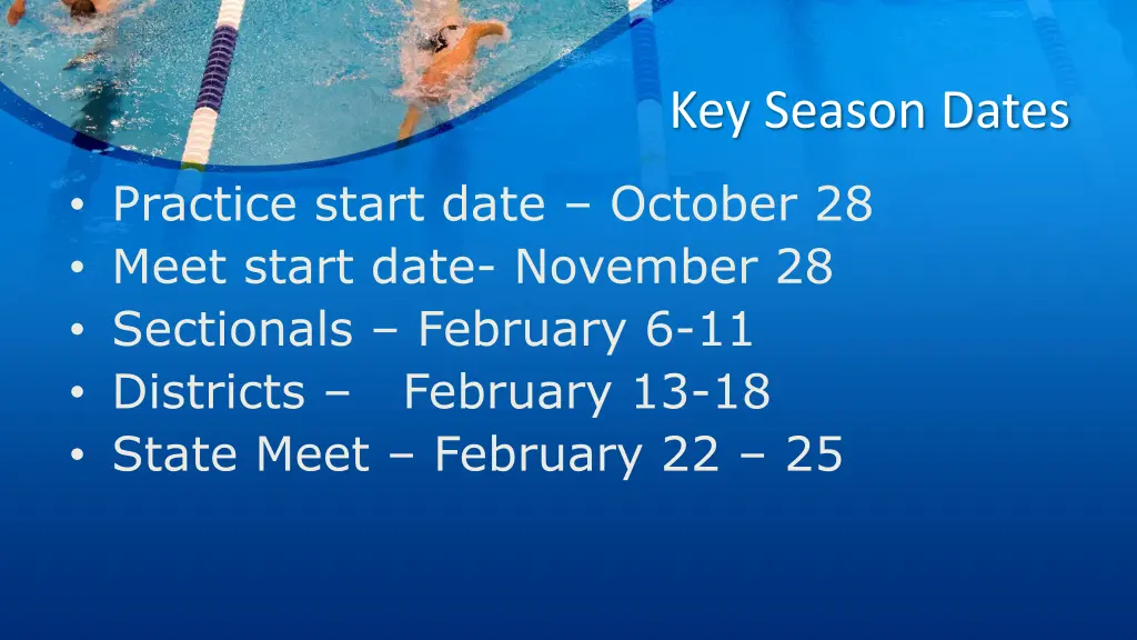 key season dates