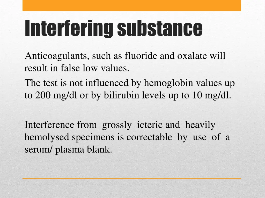 interfering substance