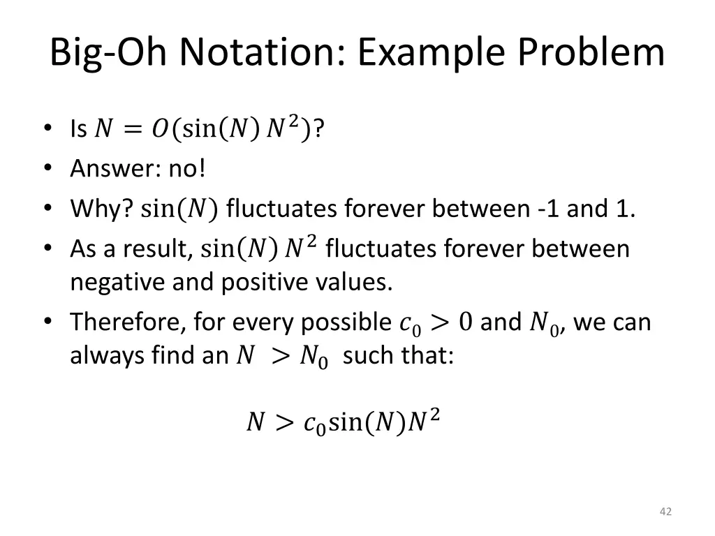 big oh notation example problem 1