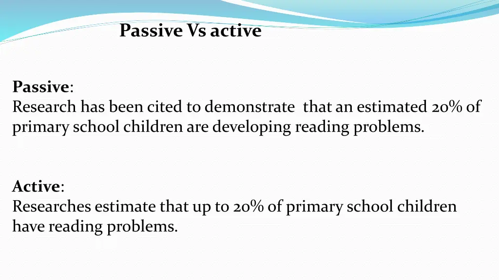 passive vs active