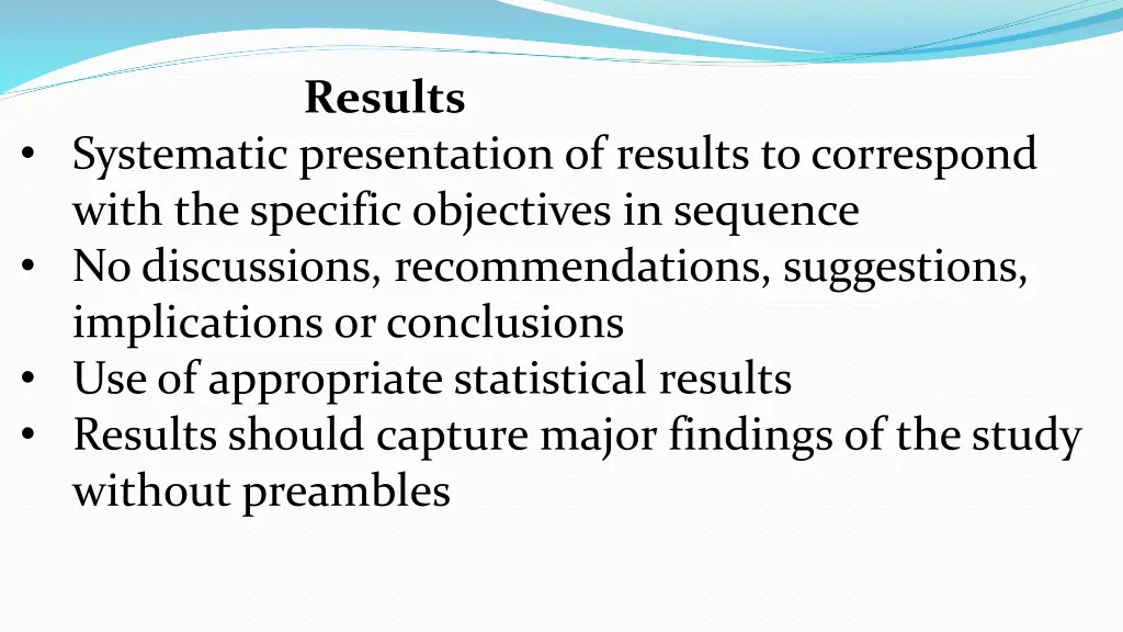 results