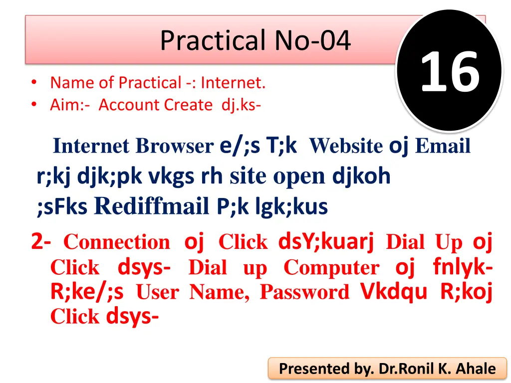practical no 04