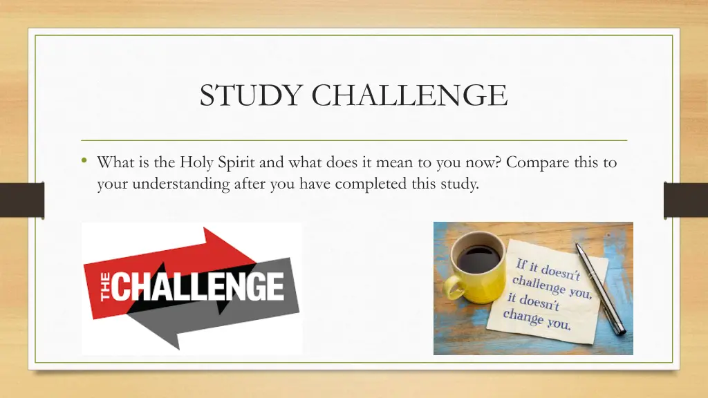 study challenge