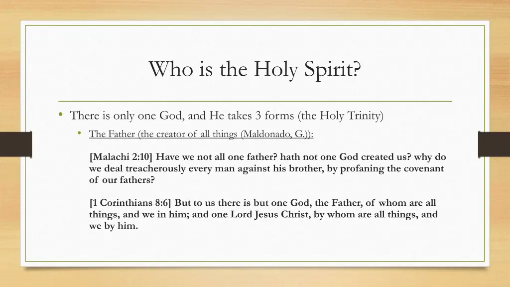 who is the holy spirit