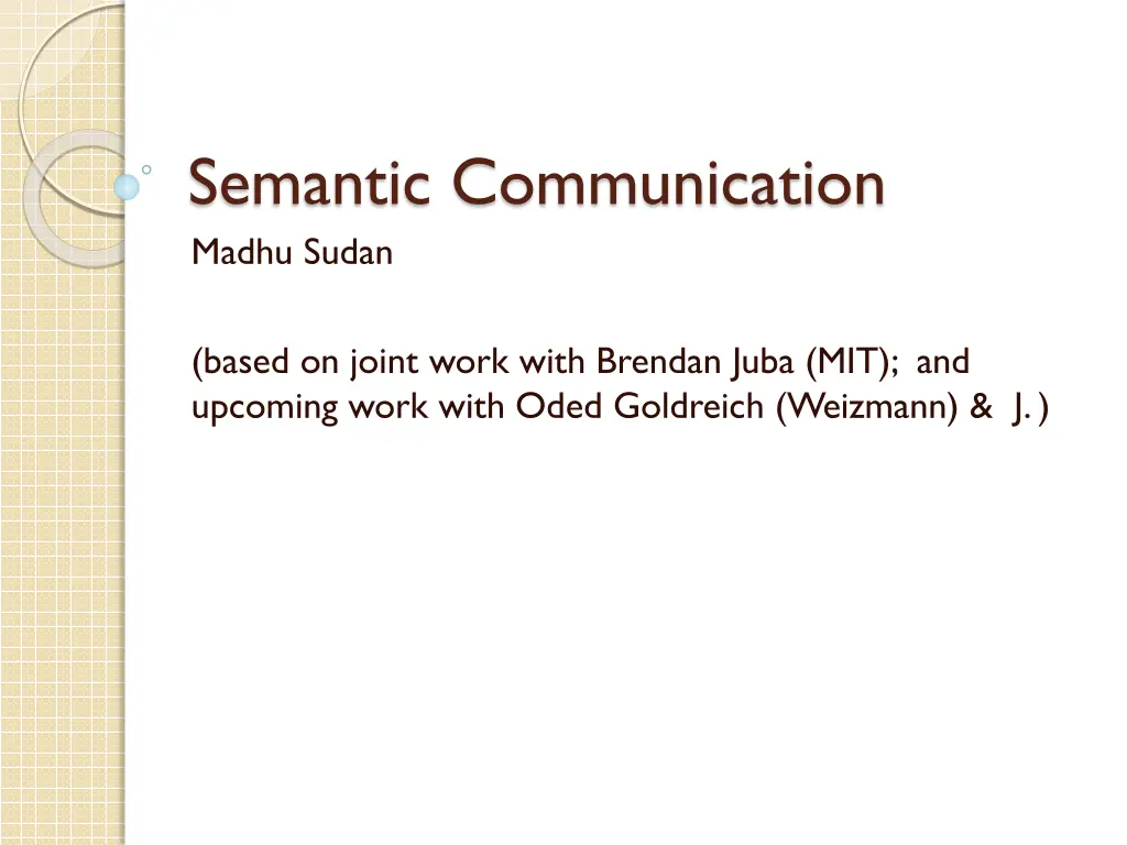 semantic communication madhu sudan