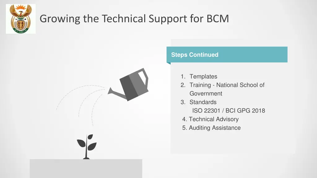 growing the technical support for bcm