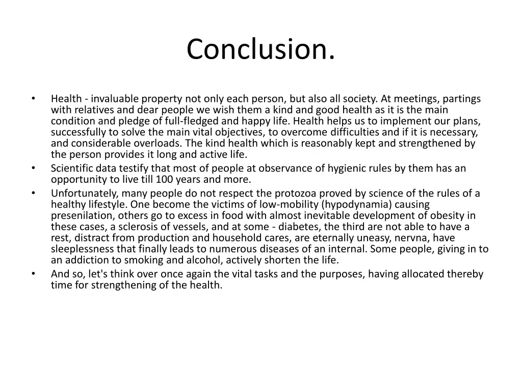 conclusion