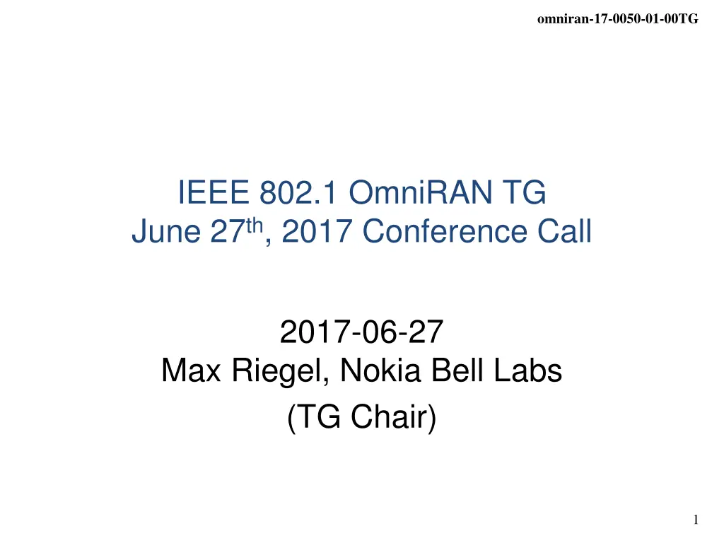 omniran 17 0050 01 00tg