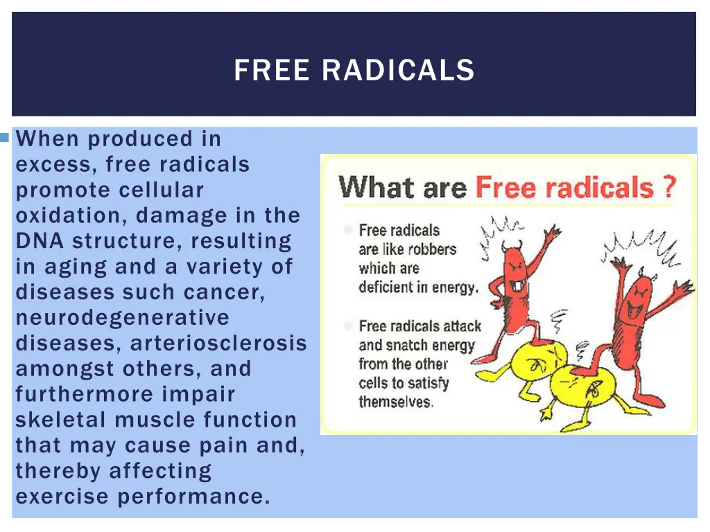 free radicals