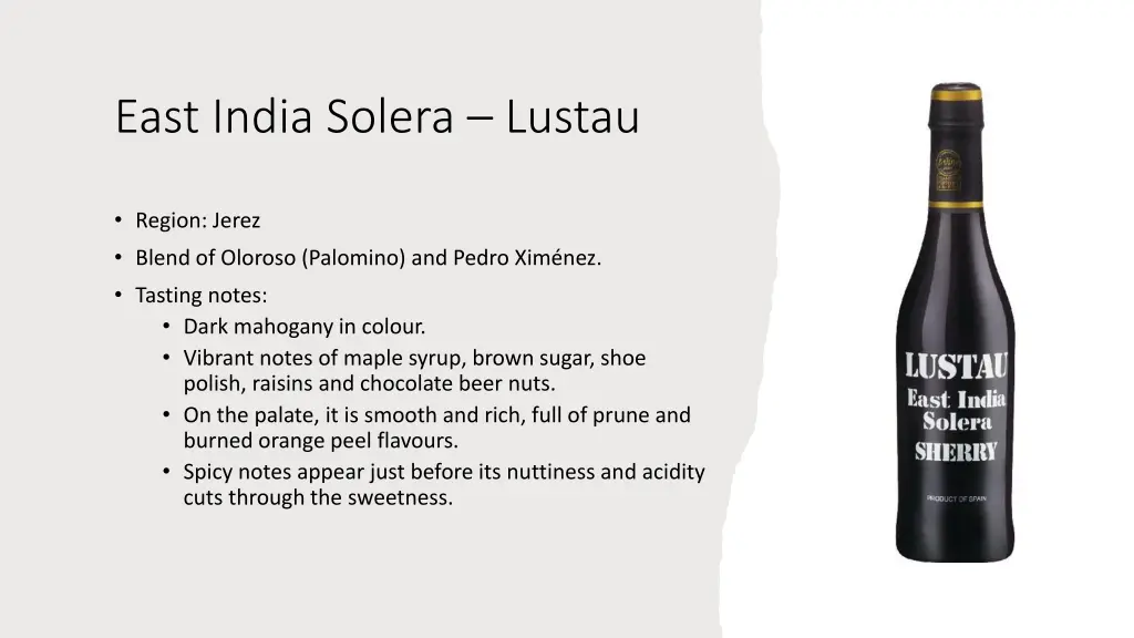east india solera lustau