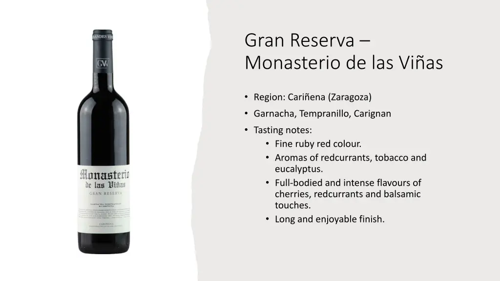 gran reserva monasterio de las vi as