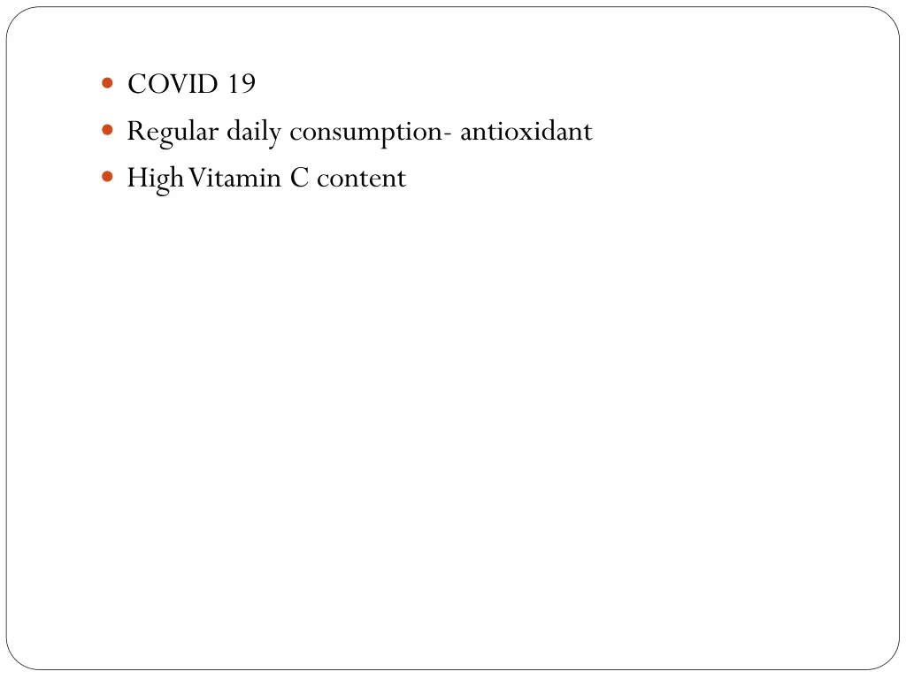 covid 19 regular daily consumption antioxidant