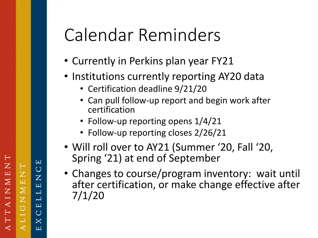calendar reminders