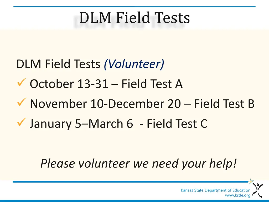 dlm field tests 1