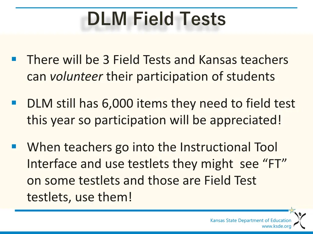 dlm field tests