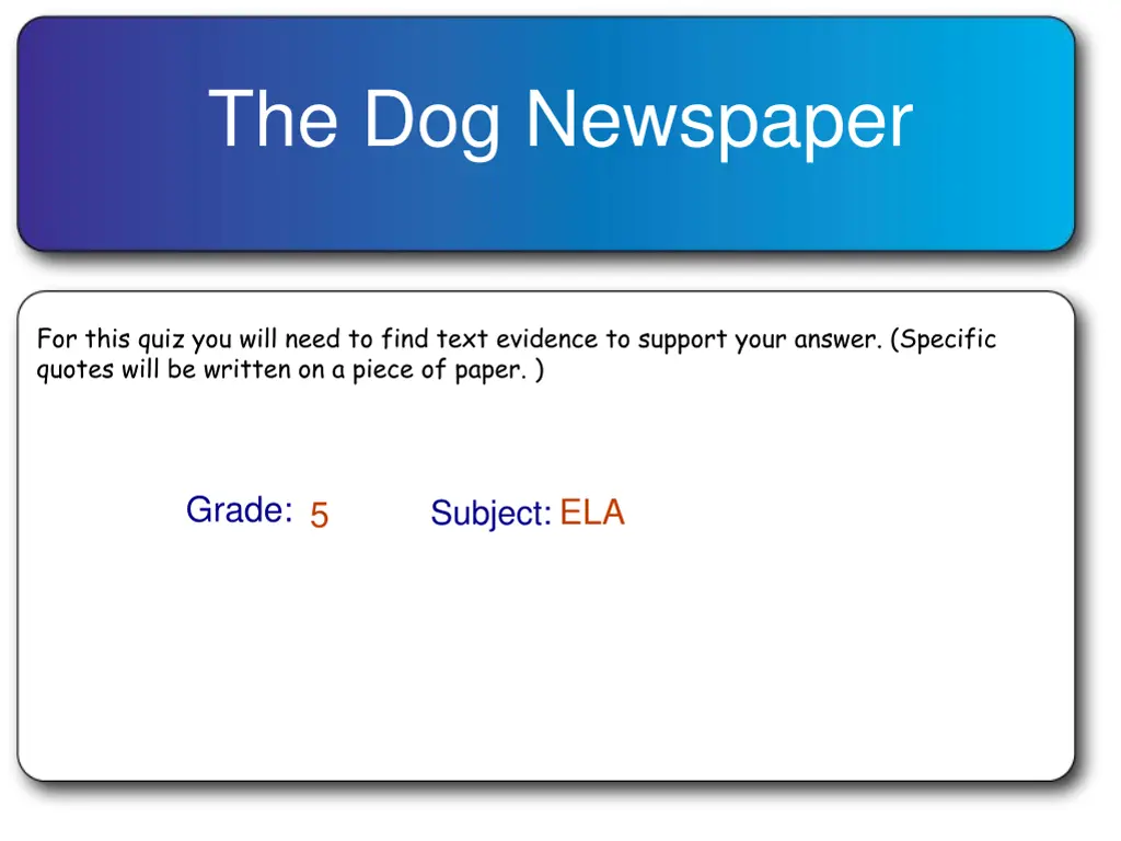 the dog newspaper