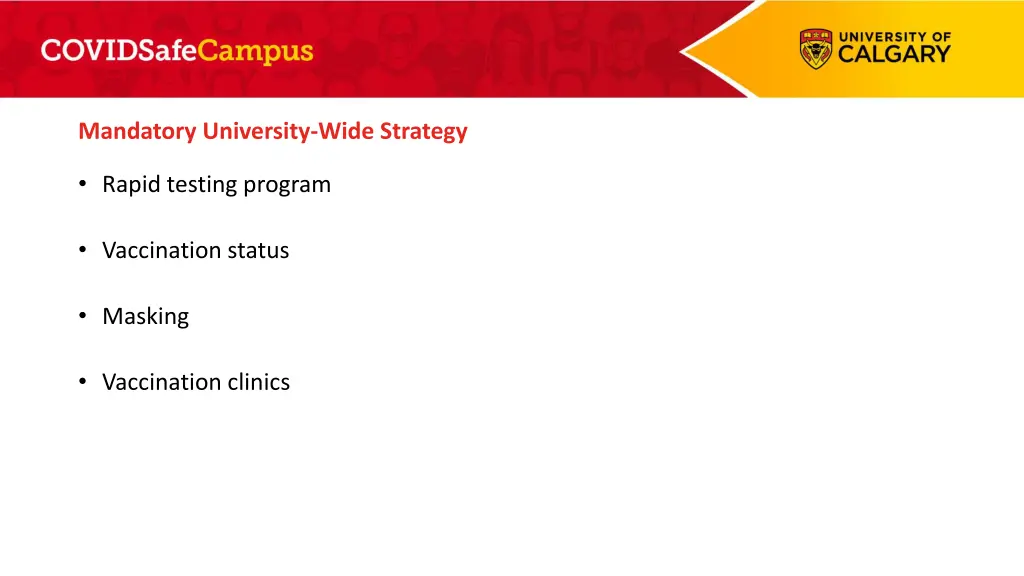 mandatory university wide strategy