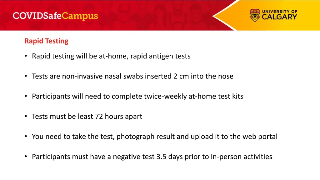 rapid testing