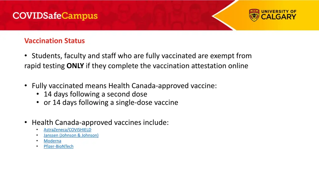 vaccination status