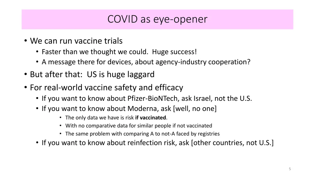 covid as eye opener