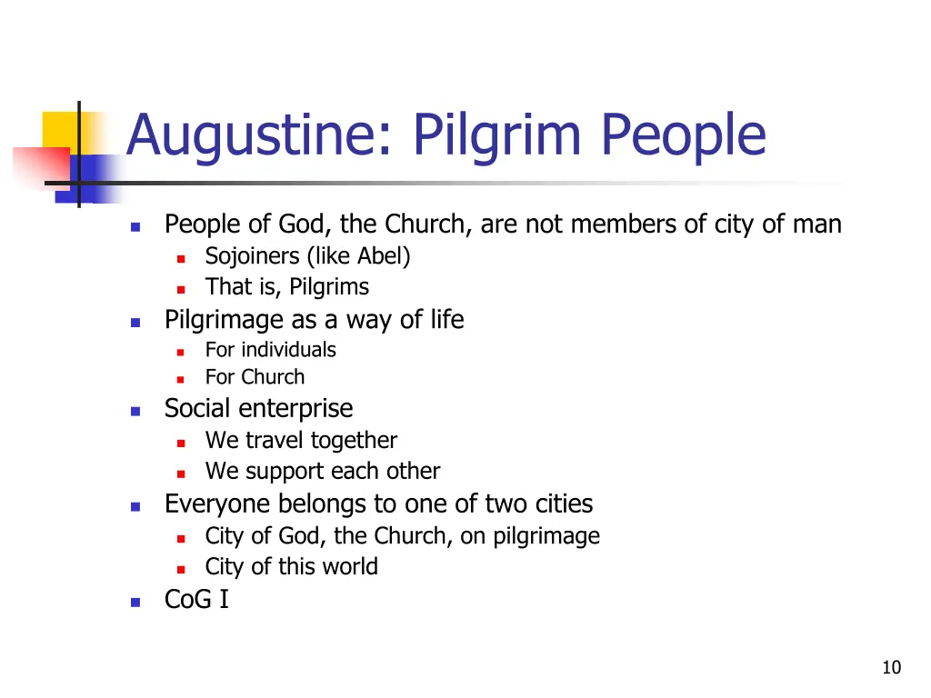 augustine pilgrim people
