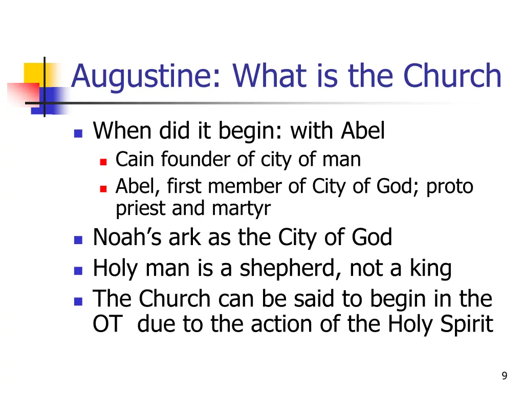 augustine what is the church