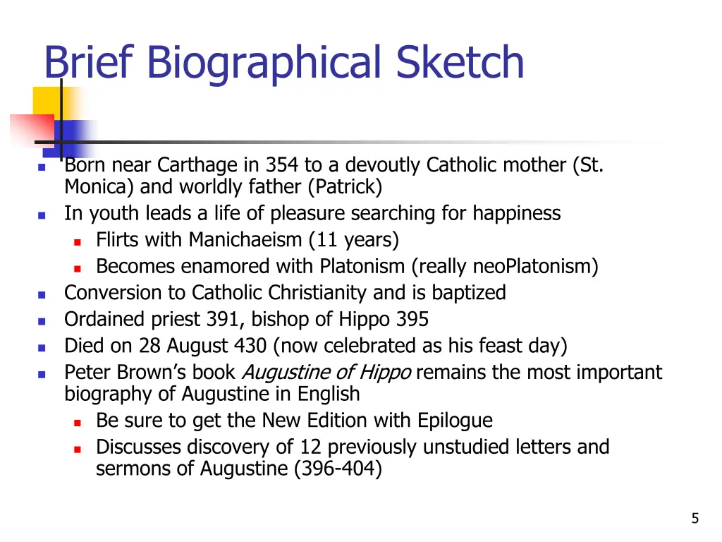 brief biographical sketch