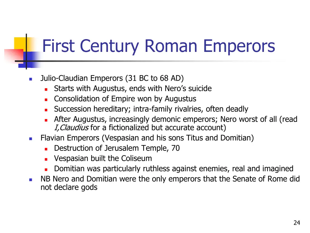 first century roman emperors