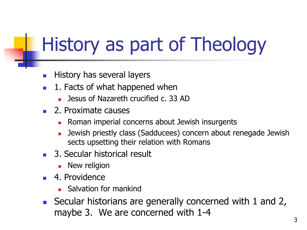 history as part of theology